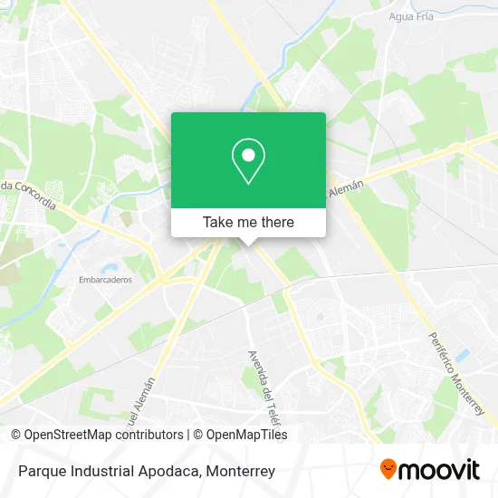 Parque Industrial Apodaca map