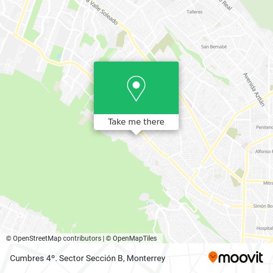 Mapa de Cumbres 4º. Sector Sección B