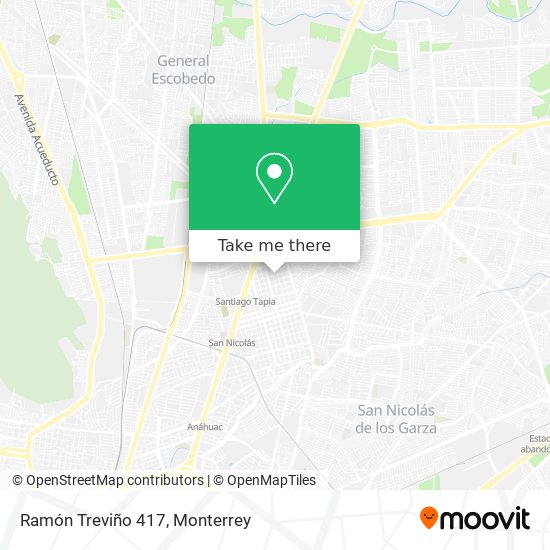 Ramón Treviño 417 map