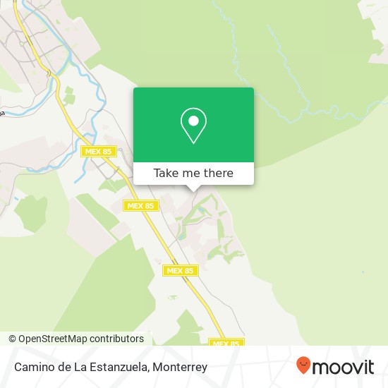 Camino de La Estanzuela map