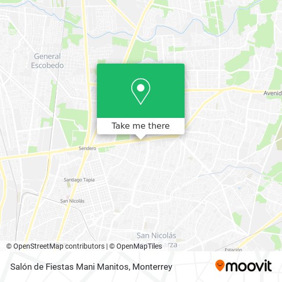 Salón de Fiestas Mani Manitos map