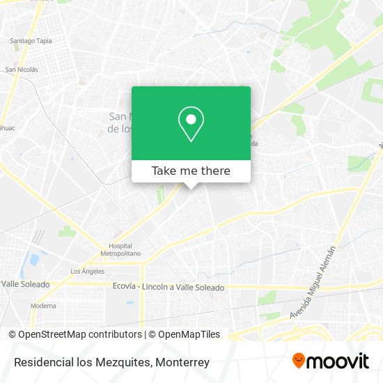 Residencial los Mezquites map