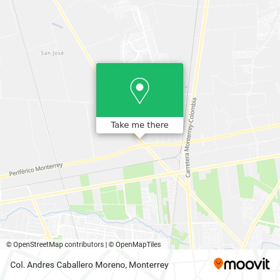 Col. Andres Caballero Moreno map