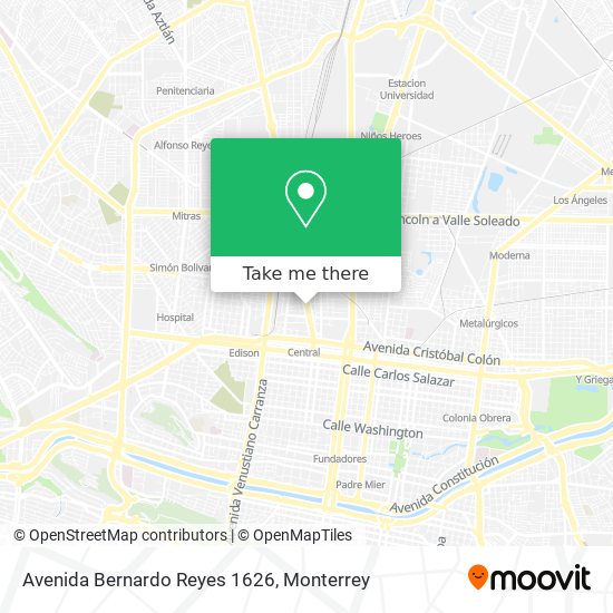 Avenida Bernardo Reyes 1626 map