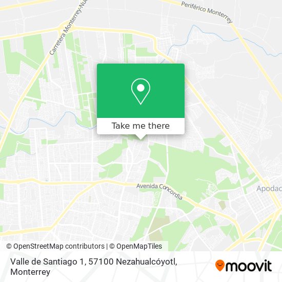 Valle de Santiago 1, 57100 Nezahualcóyotl map