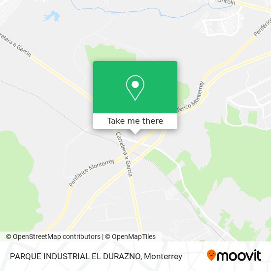 PARQUE INDUSTRIAL EL DURAZNO map
