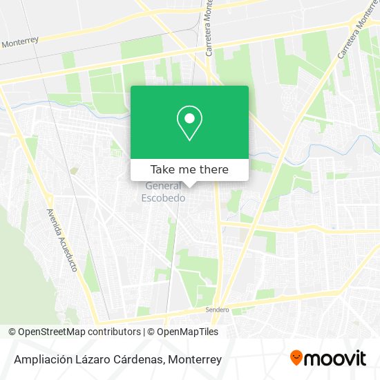 Ampliación Lázaro Cárdenas map