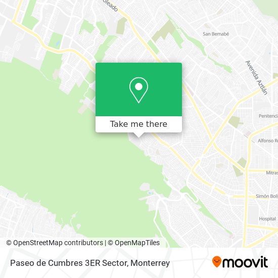 Mapa de Paseo de Cumbres 3ER Sector