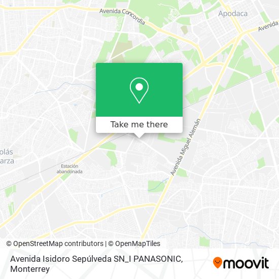 Mapa de Avenida Isidoro Sepúlveda SN_I PANASONIC