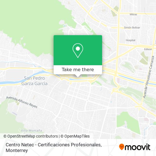 Mapa de Centro Netec - Certificaciones Profesionales