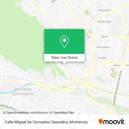Calle Miguel de Cervantes Saavedra map