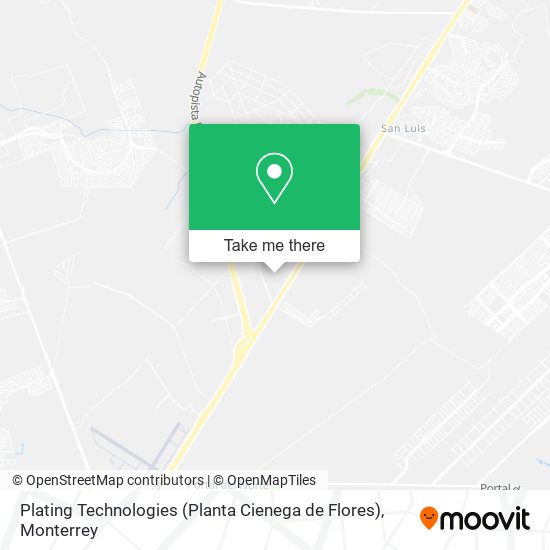 Plating Technologies (Planta Cienega de Flores) map