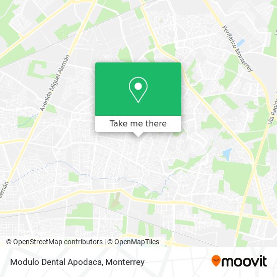 Modulo Dental Apodaca map