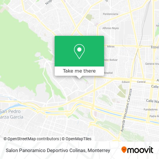 Salon Panoramico Deportivo Colinas map