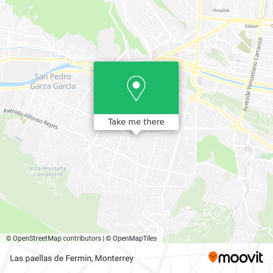 Mapa de Las paellas de Fermin