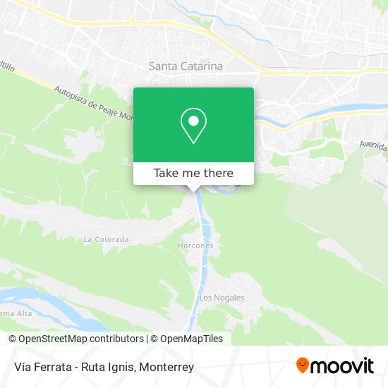 Vía Ferrata - Ruta Ignis map