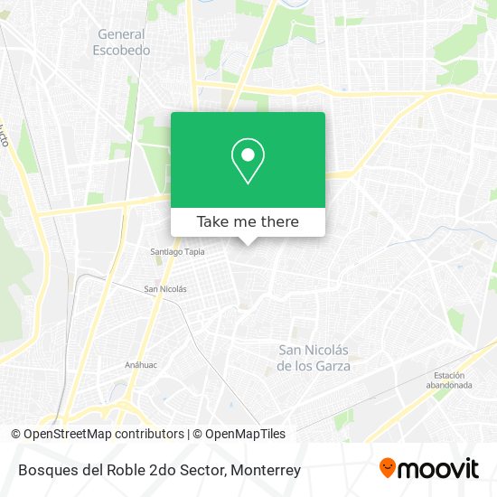 Mapa de Bosques del Roble 2do Sector