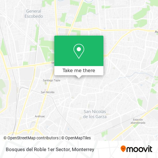 Bosques del Roble 1er Sector map