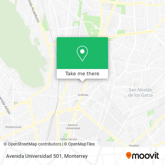 Avenida Universidad 501 map
