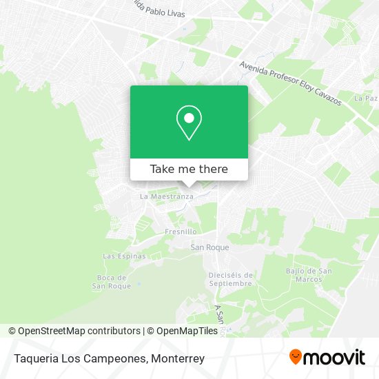 Taqueria Los Campeones map