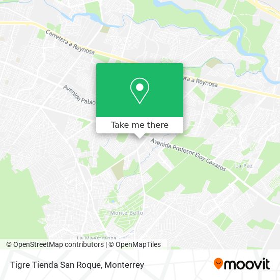 Tigre Tienda San Roque map