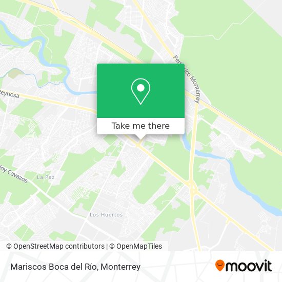 Mapa de Mariscos Boca del Río