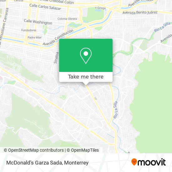 McDonald's Garza Sada map