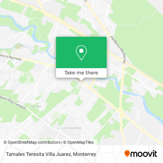 Mapa de Tamales Teresita Villa Juarez