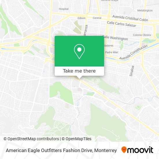 American Eagle Outfitters Fashion Drive map