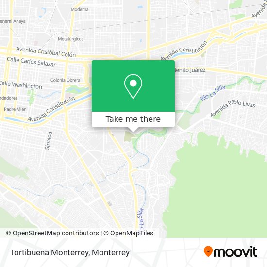 Tortibuena Monterrey map