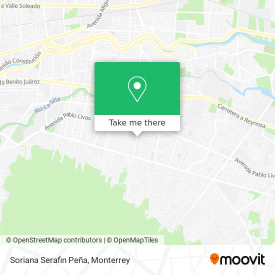 Soriana Serafin Peña map