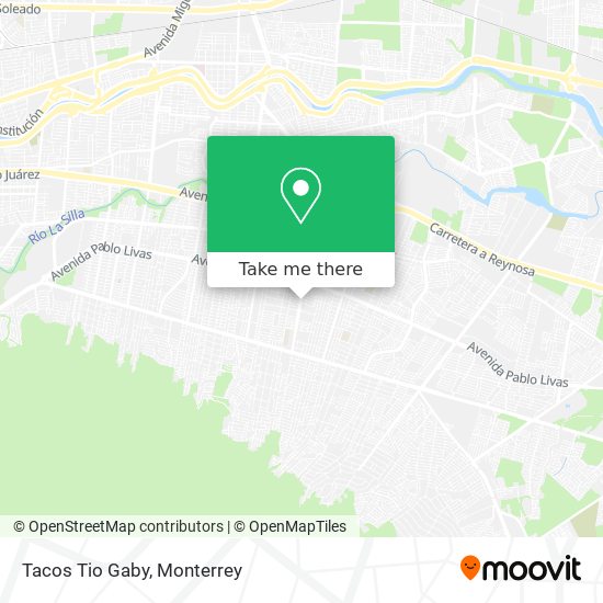 Mapa de Tacos Tio Gaby