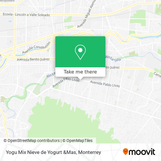 Yogu Mix Nieve de Yogurt &Mas map