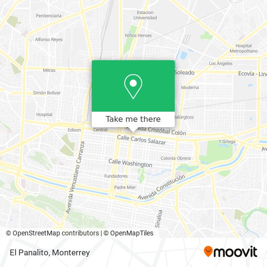 Mapa de El Panalito