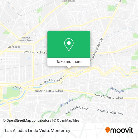 Mapa de Las Aliadas Linda Vista