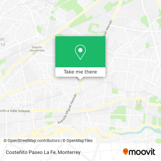 Costeñito Paseo La Fe map