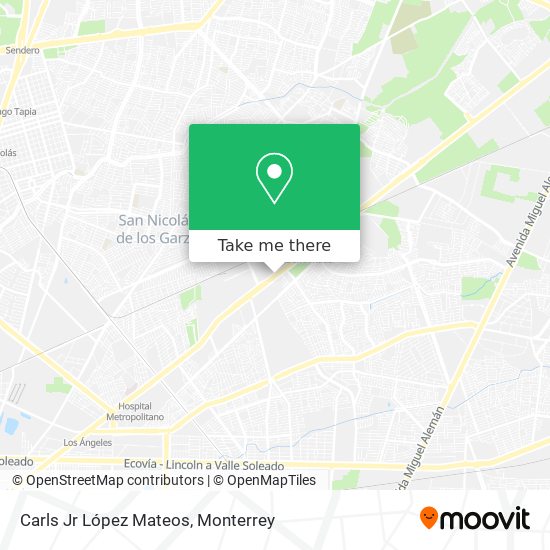 Carls Jr López Mateos map
