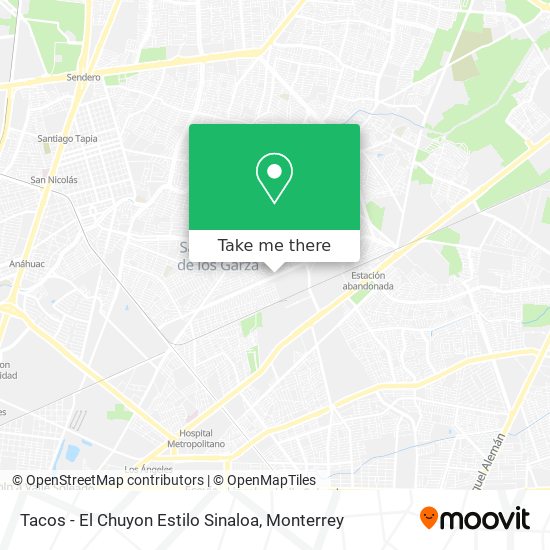 Mapa de Tacos - El Chuyon Estilo Sinaloa