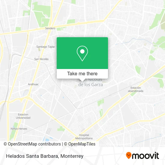 Helados Santa Barbara map