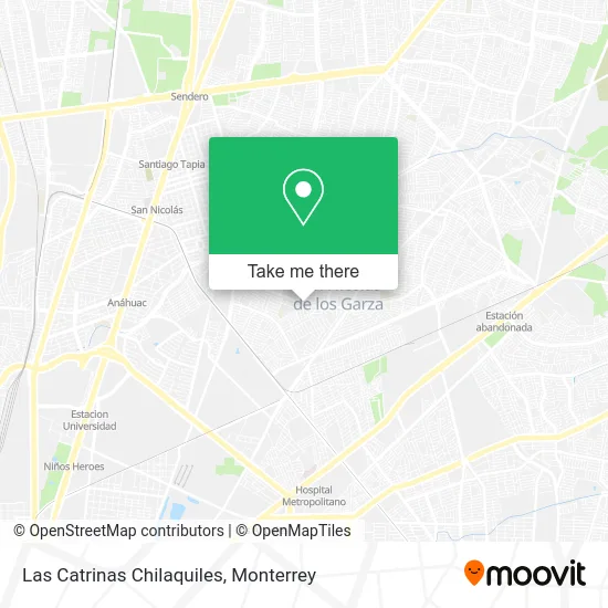 Las Catrinas Chilaquiles map