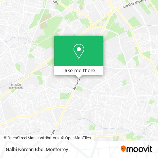 Mapa de Galbi Korean Bbq