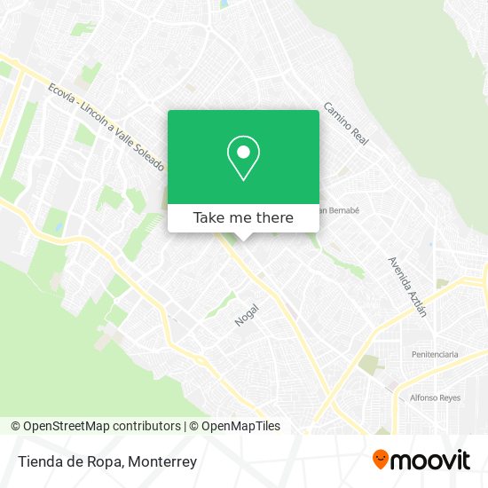 Tienda de Ropa map