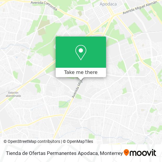 Tienda de Ofertas Permanentes Apodaca map