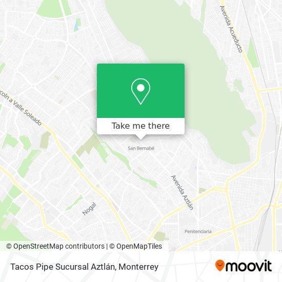 Tacos Pipe Sucursal Aztlán map