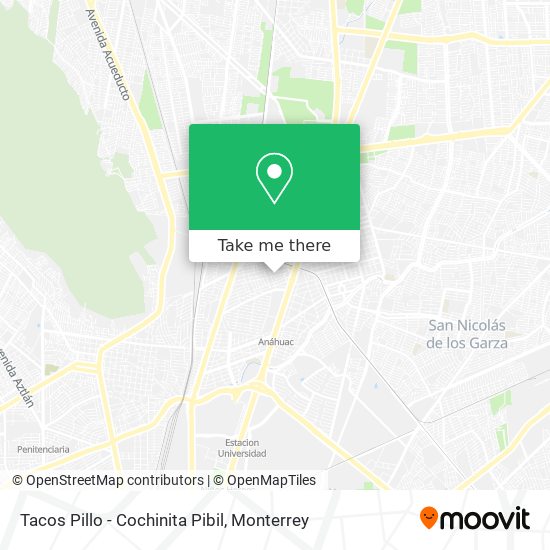 Mapa de Tacos Pillo - Cochinita Pibil