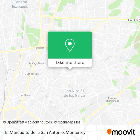 Mapa de El Mercadito de la San Antonio