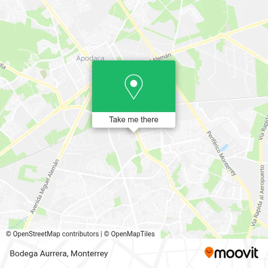 Bodega Aurrera map
