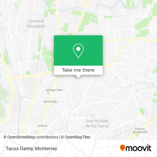 Tacos Danny map