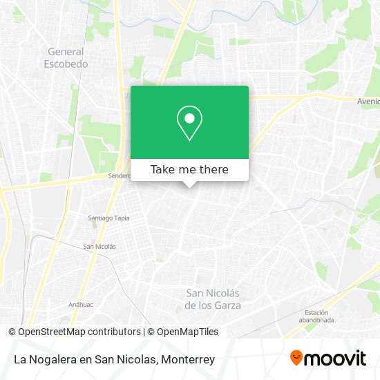 La Nogalera en San Nicolas map