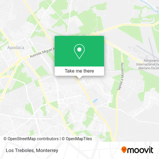 Los Treboles map